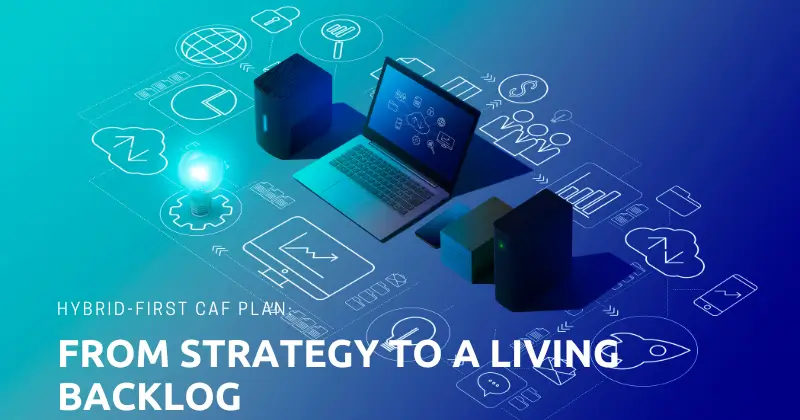 Hybrid-First CAF Plan: From Strategy to a Living Backlog